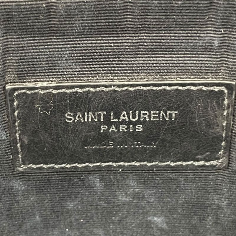 SAINT LAURENT Black Canvas & Leather Backpack - Timeless Elegance