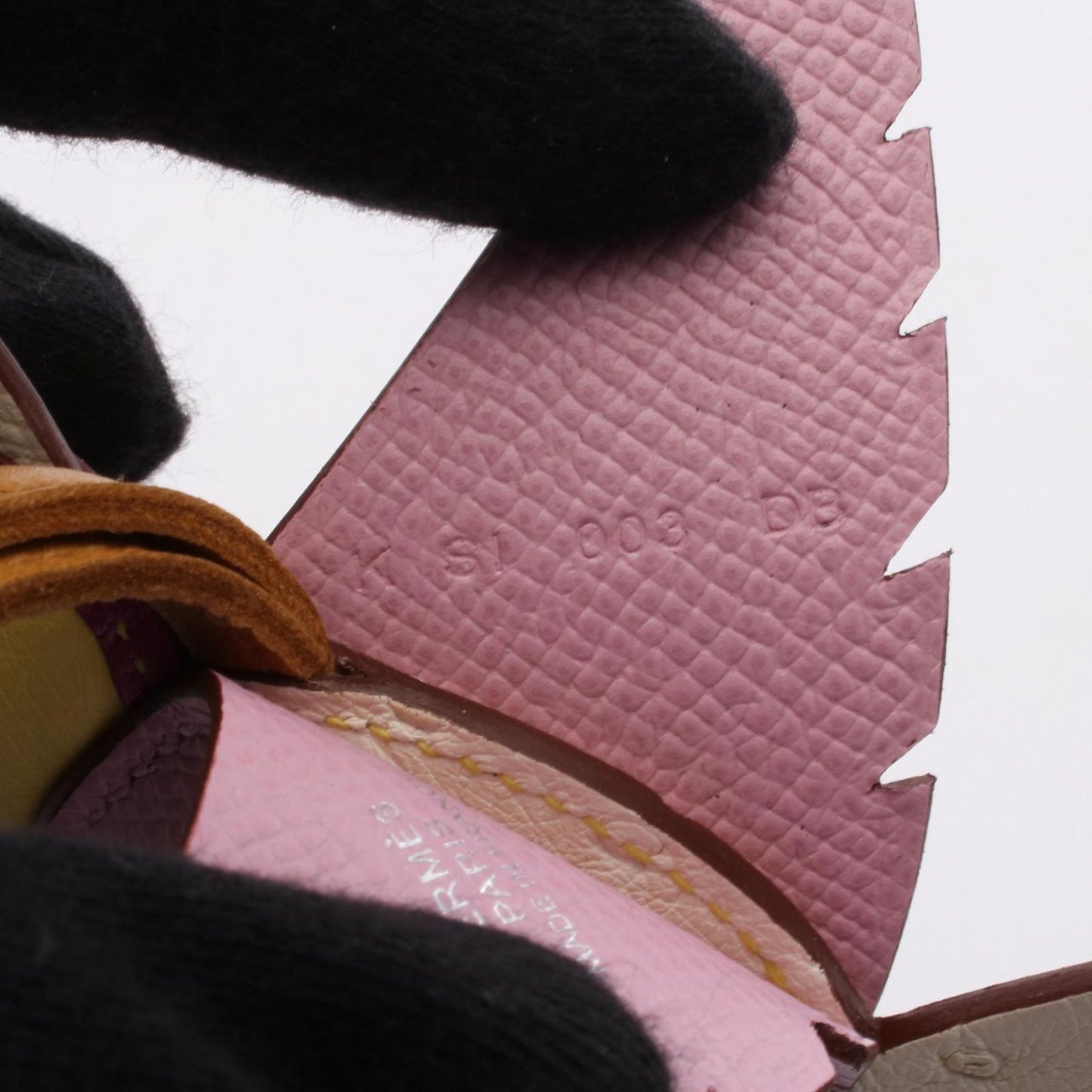 HERMES Birdie Charm in Mauve Silvestre & Natural Yellow Citrine