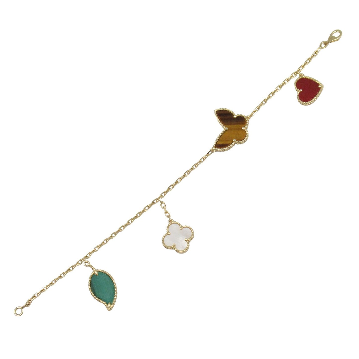 Van Cleef & Arpels Lucky Alhambra 4-Motif Bracelet in Yellow Gold