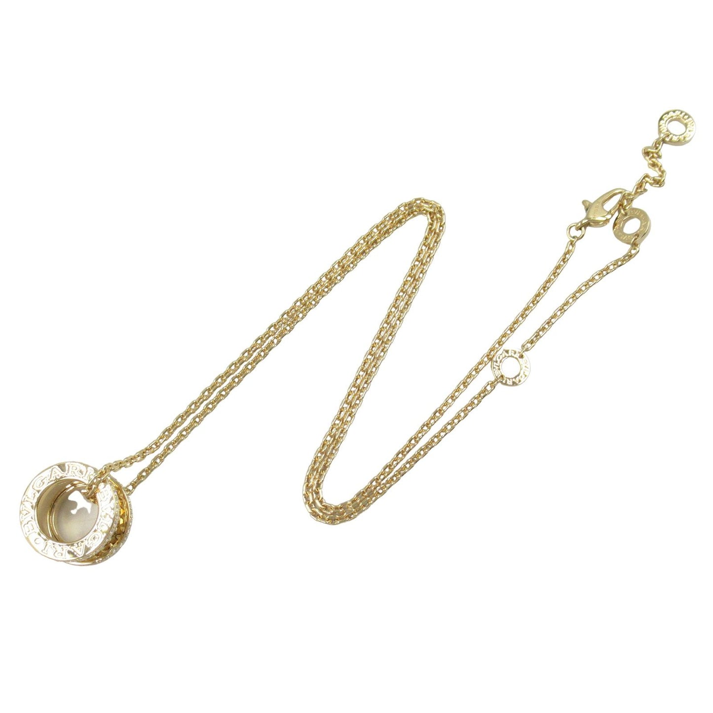 BVLGARI B-zero1 Rock Necklace with Diamonds in 18K Yellow Gold