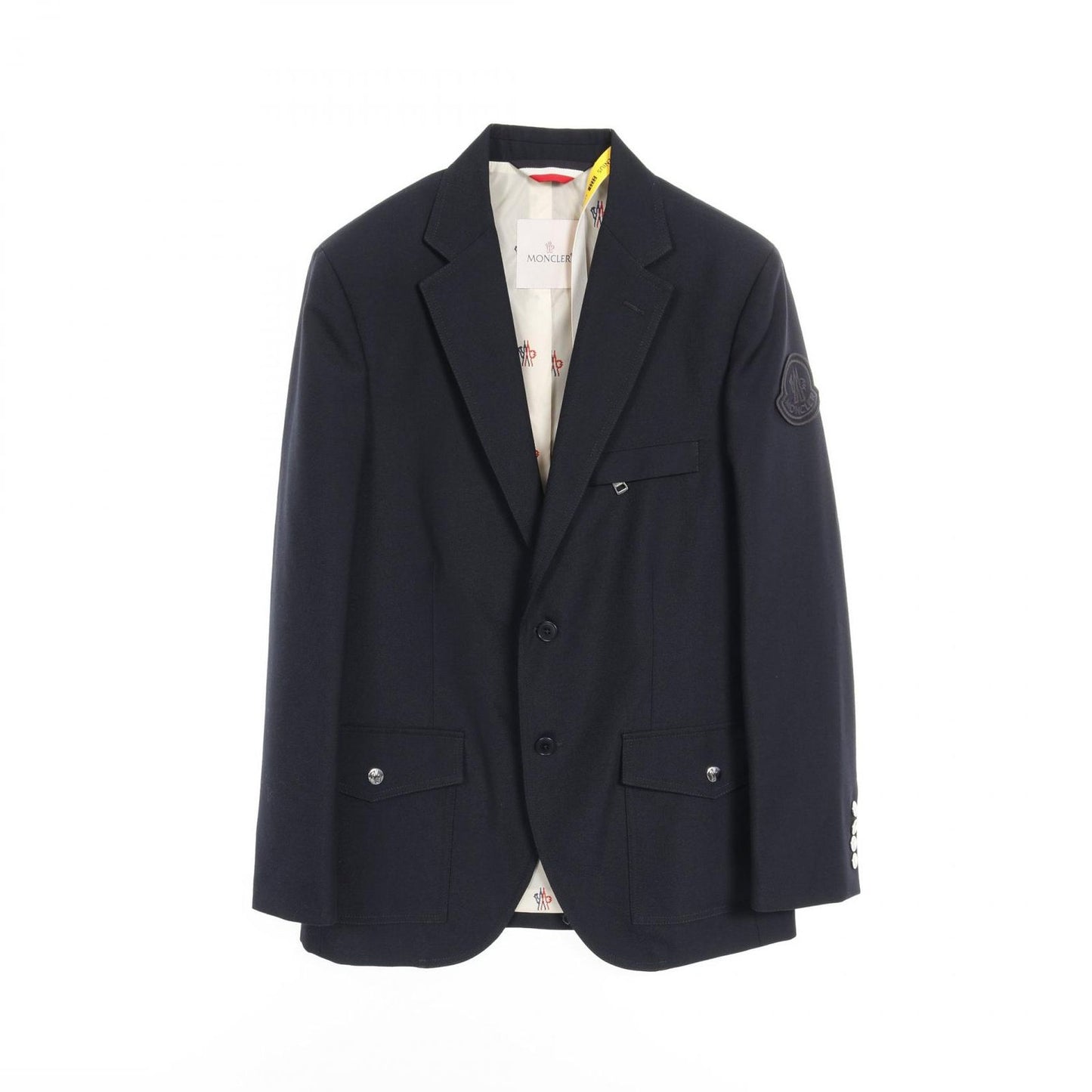 MONCLER Genius 2 1952 Creil Tailored Jacket in Navy Wool