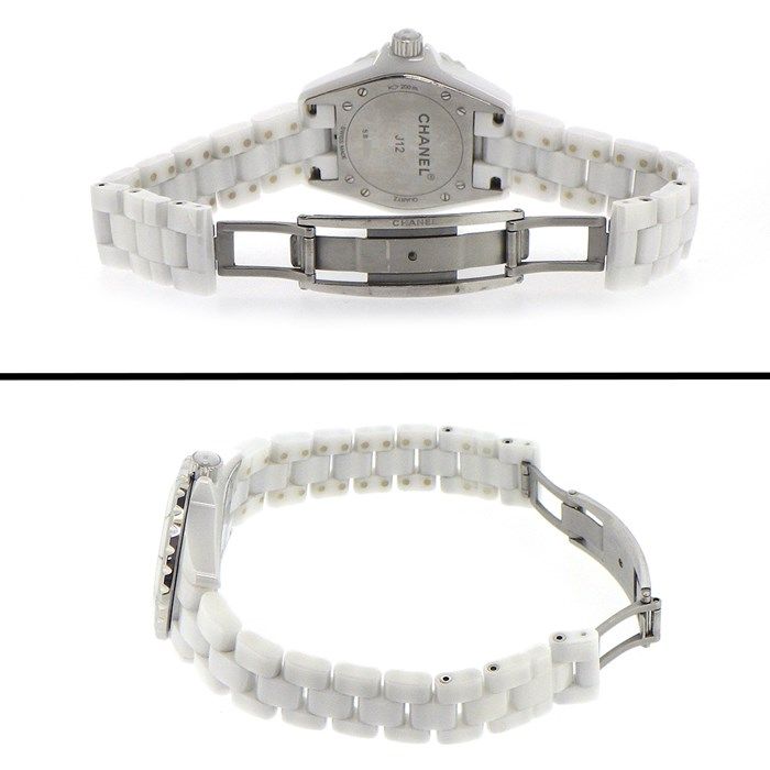 Chanel J12 H0968 White Ceramic & Stainless Steel Watch