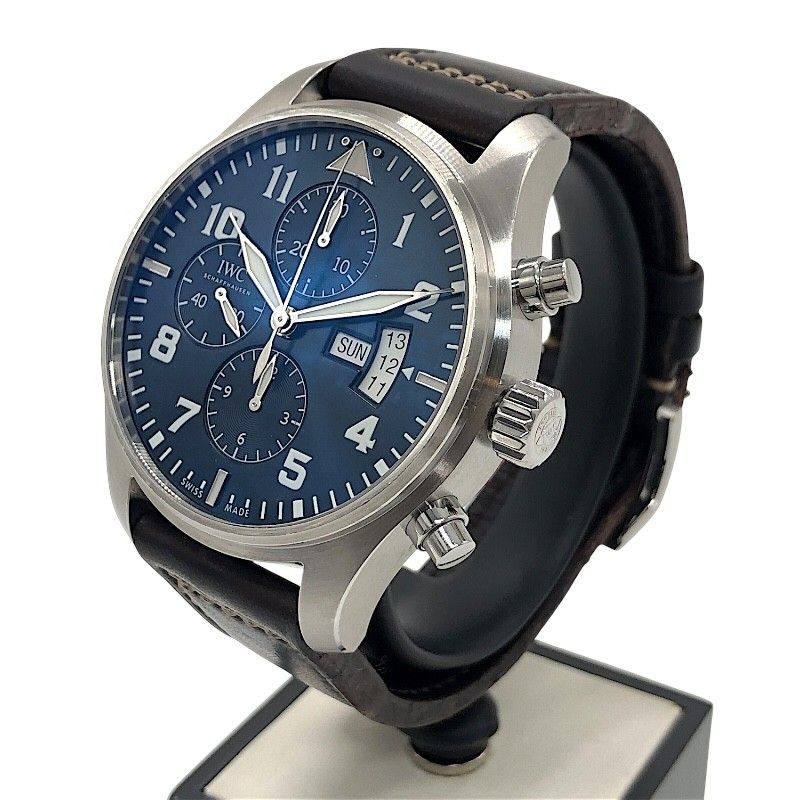 IWC Pilot's Watch Chronograph Petit Prince IW377706 - Blue & Silver