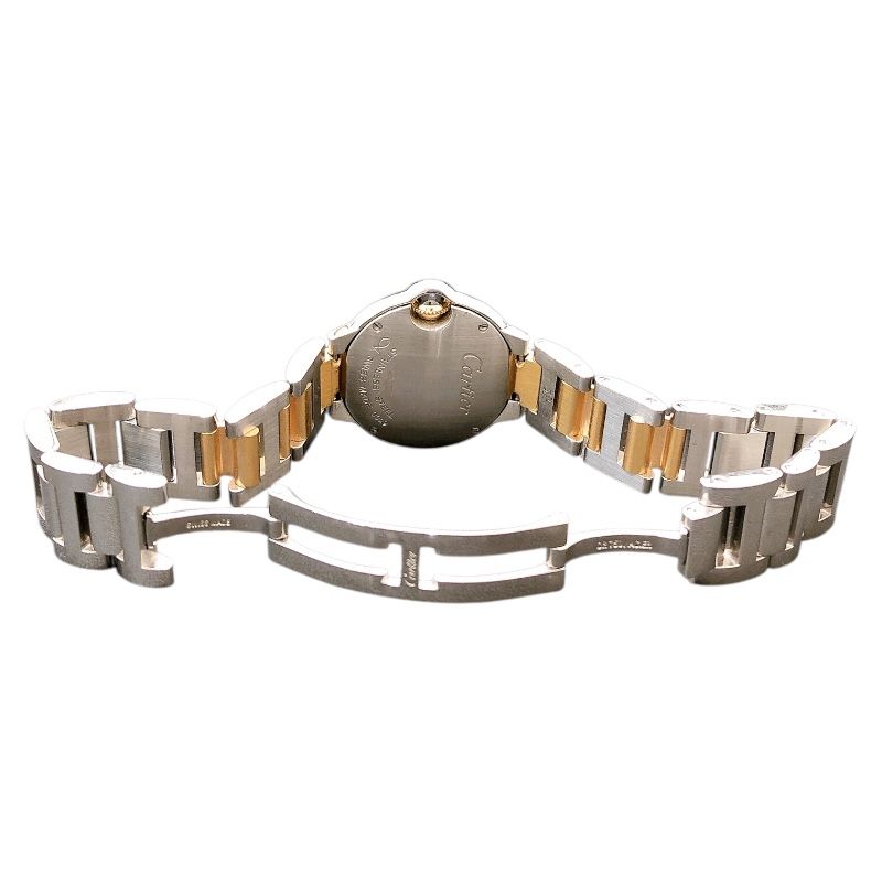 Cartier Ballon Bleu SM Pink Shell Dial Stainless Steel Ladies Watch