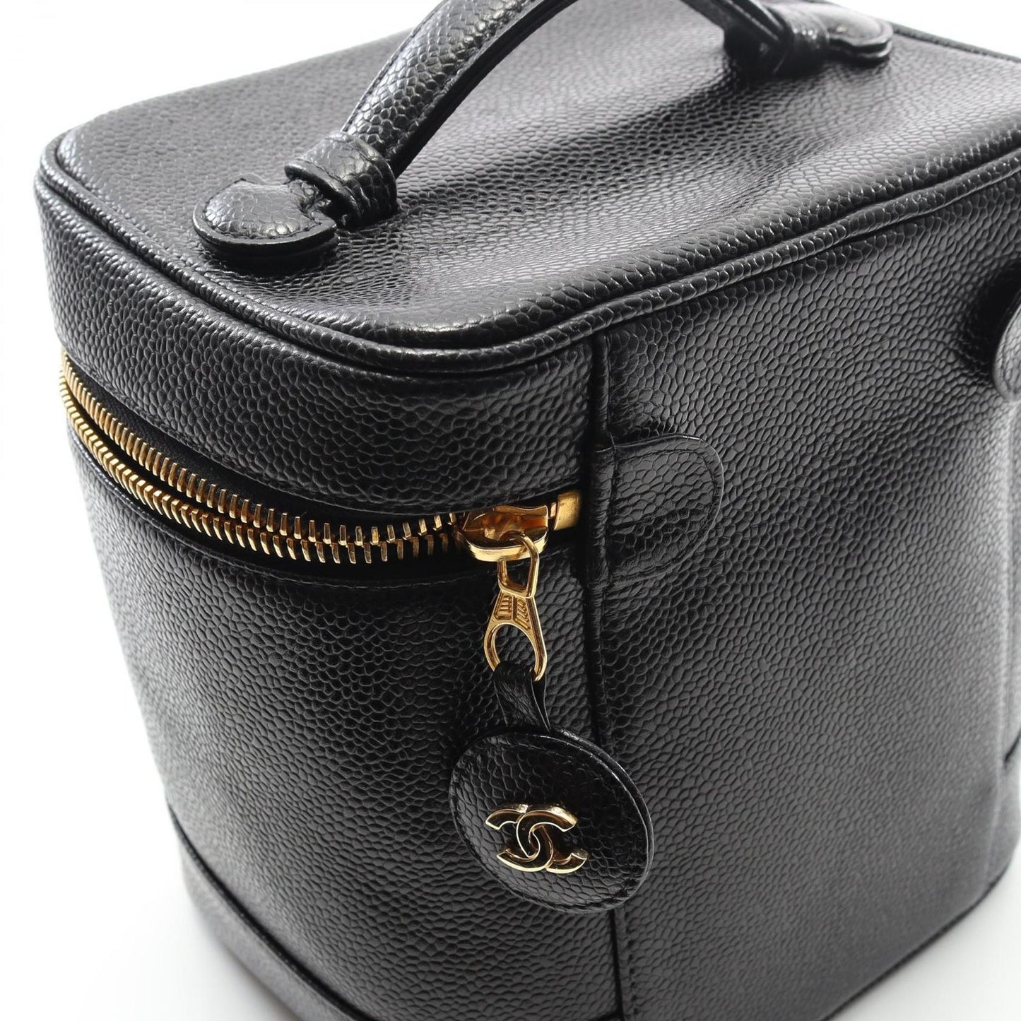 CHANEL Coco Mark Vanity Handbag in Black Calfskin - A Timeless Classic