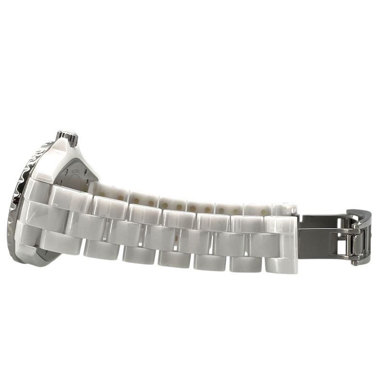 CHANEL J12 33MM H0967 White Ceramic/SS Ladies Watch