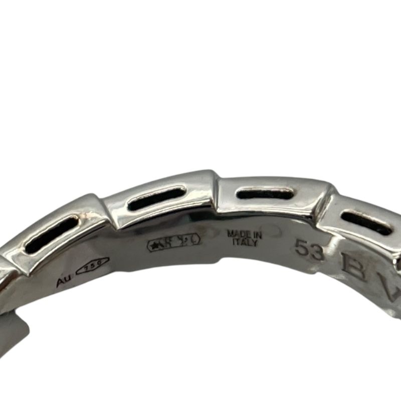 BVLGARI Serpenti Ring in 750 White Gold - Timeless Elegance