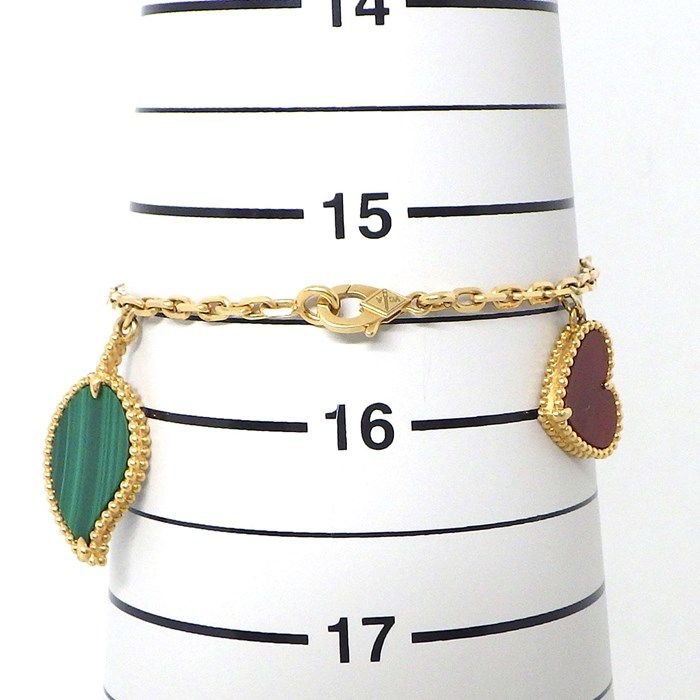 Van Cleef & Arpels Lucky Alhambra 4 Motif Bracelet in K18YG