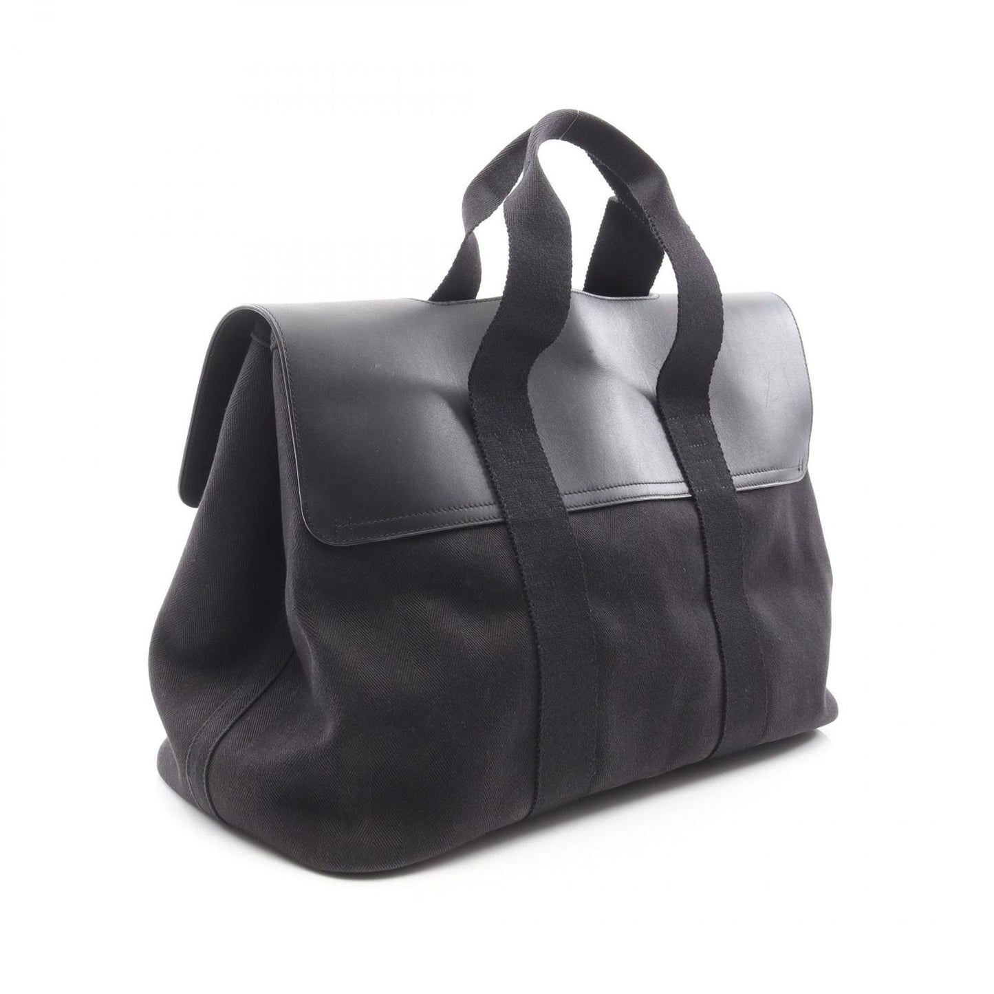 HERMES Valparaiso MM Handbag in Black Leather - Timeless Elegance