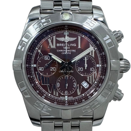 Breitling Chronomat 44 AB0110 Brown SS Automatic Men's Watch