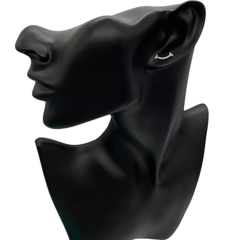 Tiffany & Co. T Smile Diamond Earrings in 750WG - Exquisite Elegance