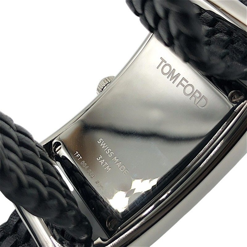 TOM FORD N.004 Black & Silver Ladies Quartz Watch - Pristine Condition