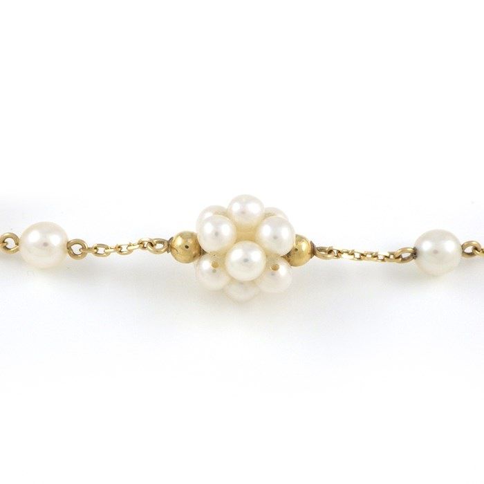 TASAKI Cluster Pearl Bracelet in K18 Yellow Gold - Exquisite Craftsmanship