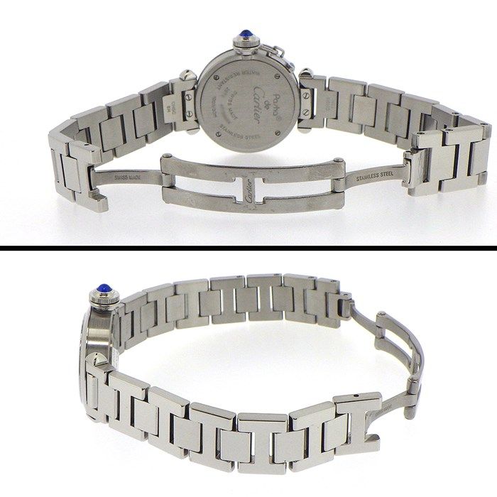 Cartier Miss Pasha W3140007 Silver Dial Stainless Steel Watch