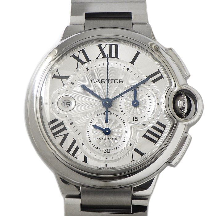 Cartier Ballon Bleu XL W6920002 Chronograph - Silver Dial
