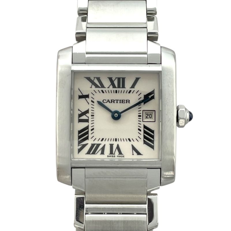 Cartier Tank Française MM W51011Q3 - Exquisite White Quartz Watch