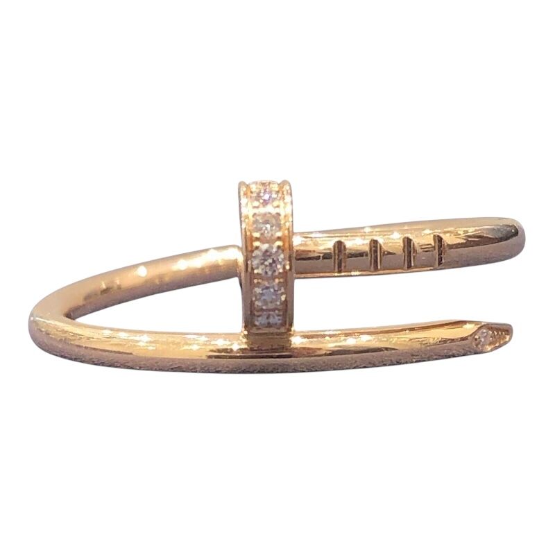 Cartier Juste un Clou Ring SM in 750 Pink Gold - Timeless Elegance