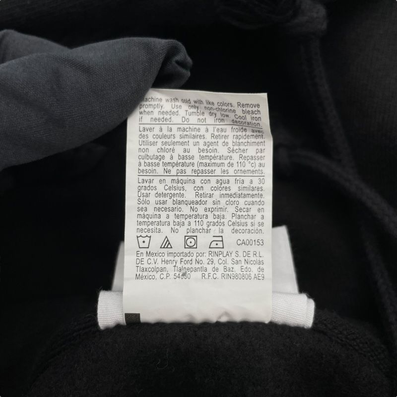 Champion Reverse Weave Embroidered Sweat Hoodie - Black Cotton