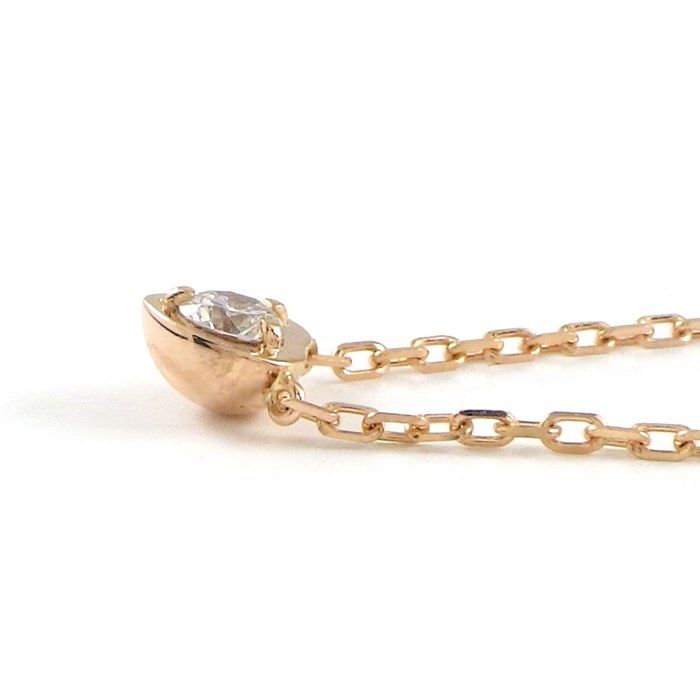 Cartier Amour Heart Diamond Necklace in K18 Pink Gold