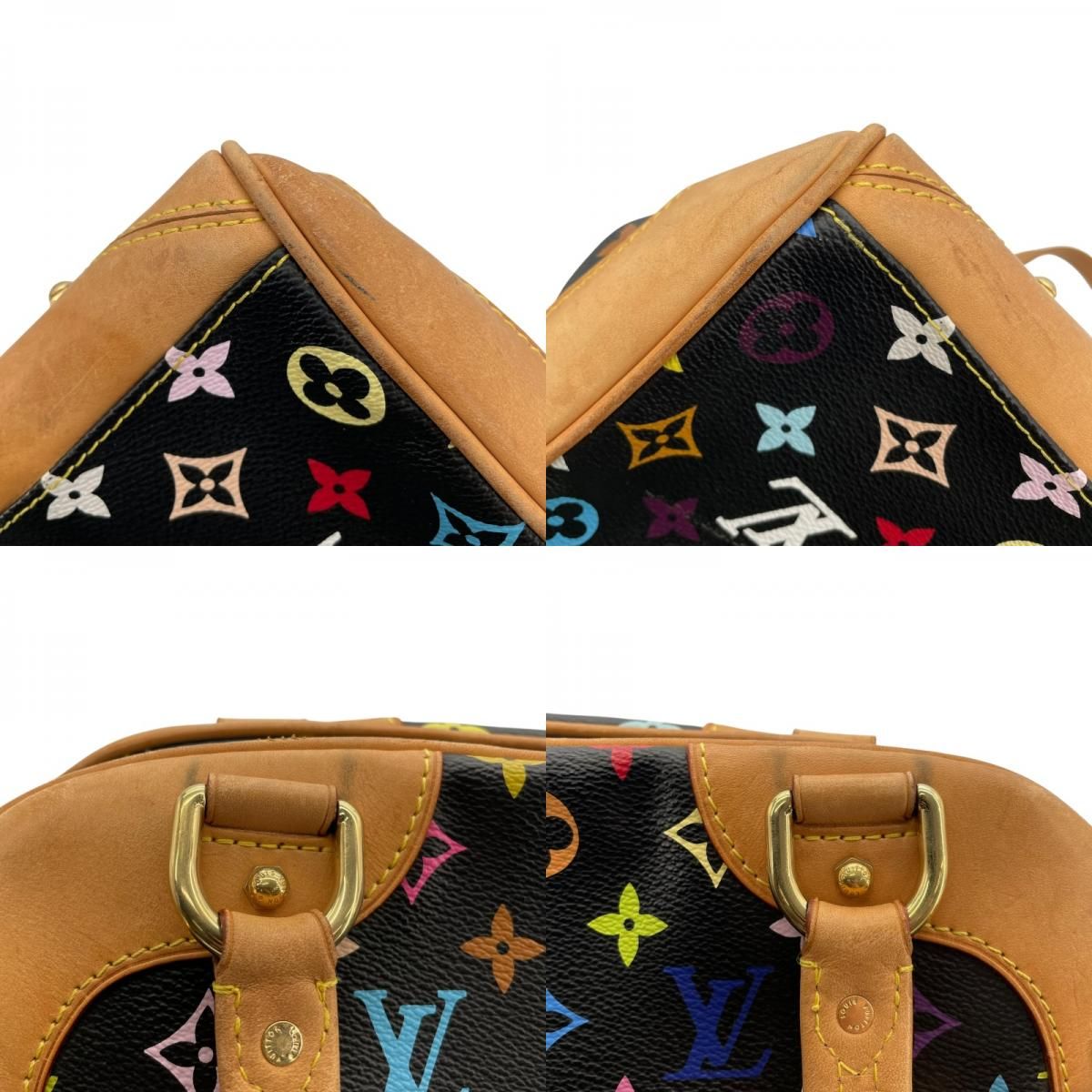 Louis Vuitton Claudia M40195 Noir Monogram Multicolor Handbag