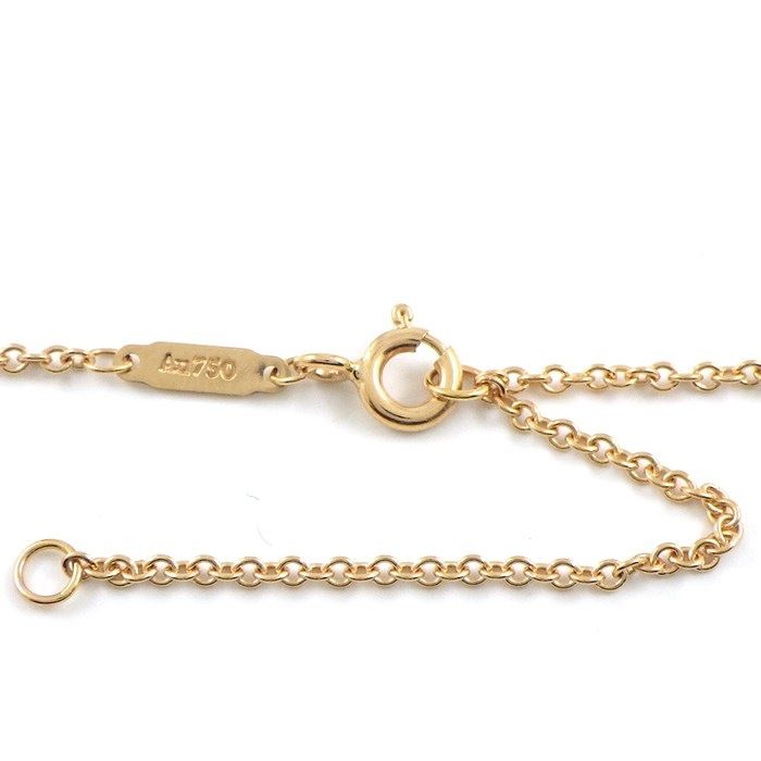 Tiffany & Co. Knot Necklace with 0.38ct Diamond in K18 Pink Gold