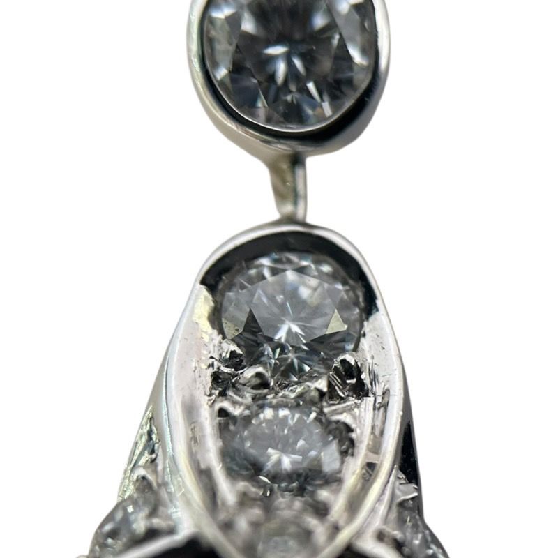 Cartier 2P Pearl Diamond Necklace in 750WG - Exquisite Elegance