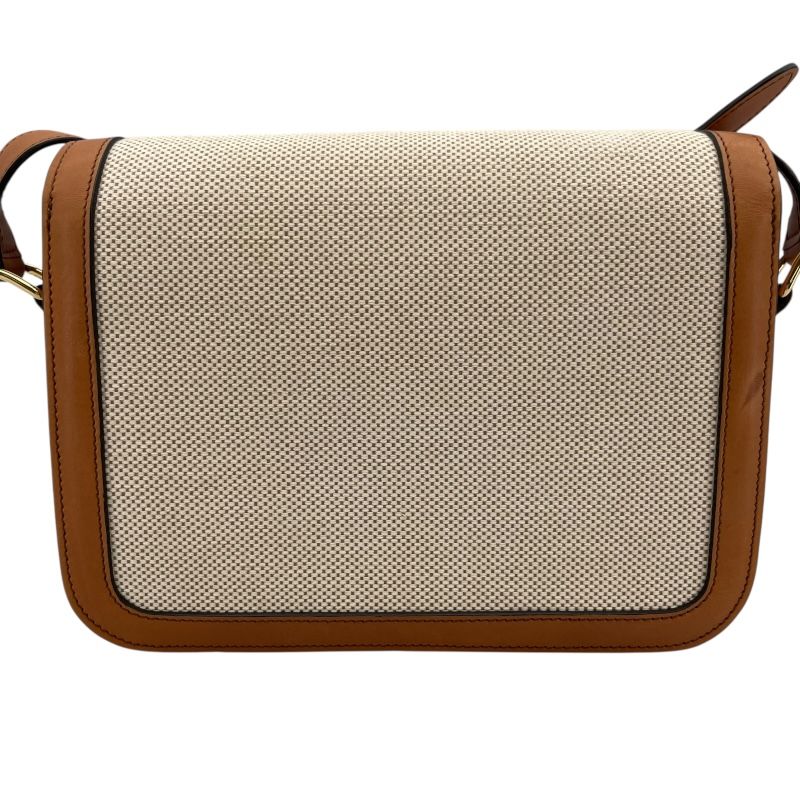 CELINE Classic Triomphe Bag in Natural Tan Textile - Timeless Elegance