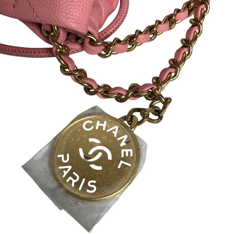 CHANEL22 Mini Bag in Coral Pink with Gold Hardware