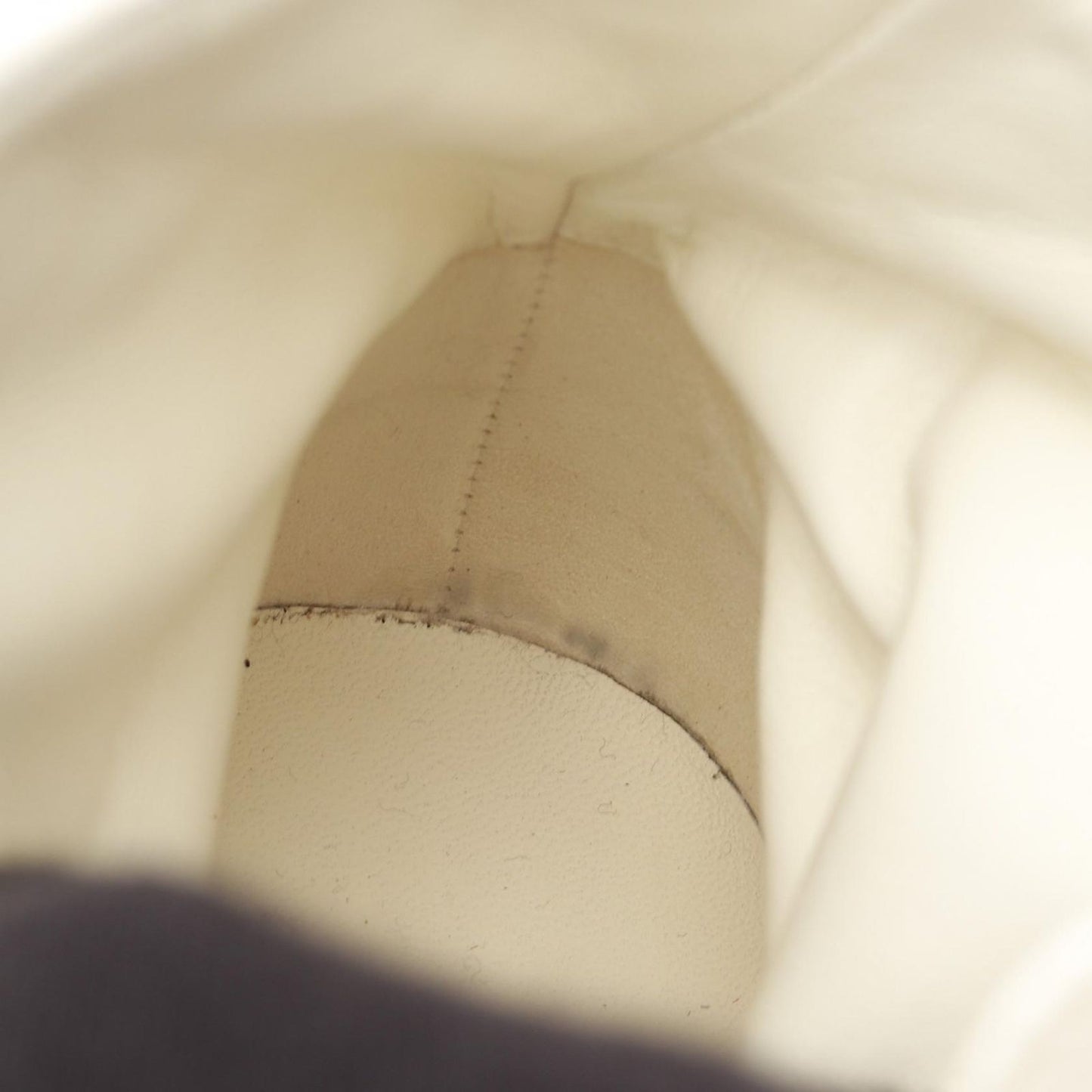 CHANEL Matelassé Leather Short Boots in White & Black - Size 36.5C