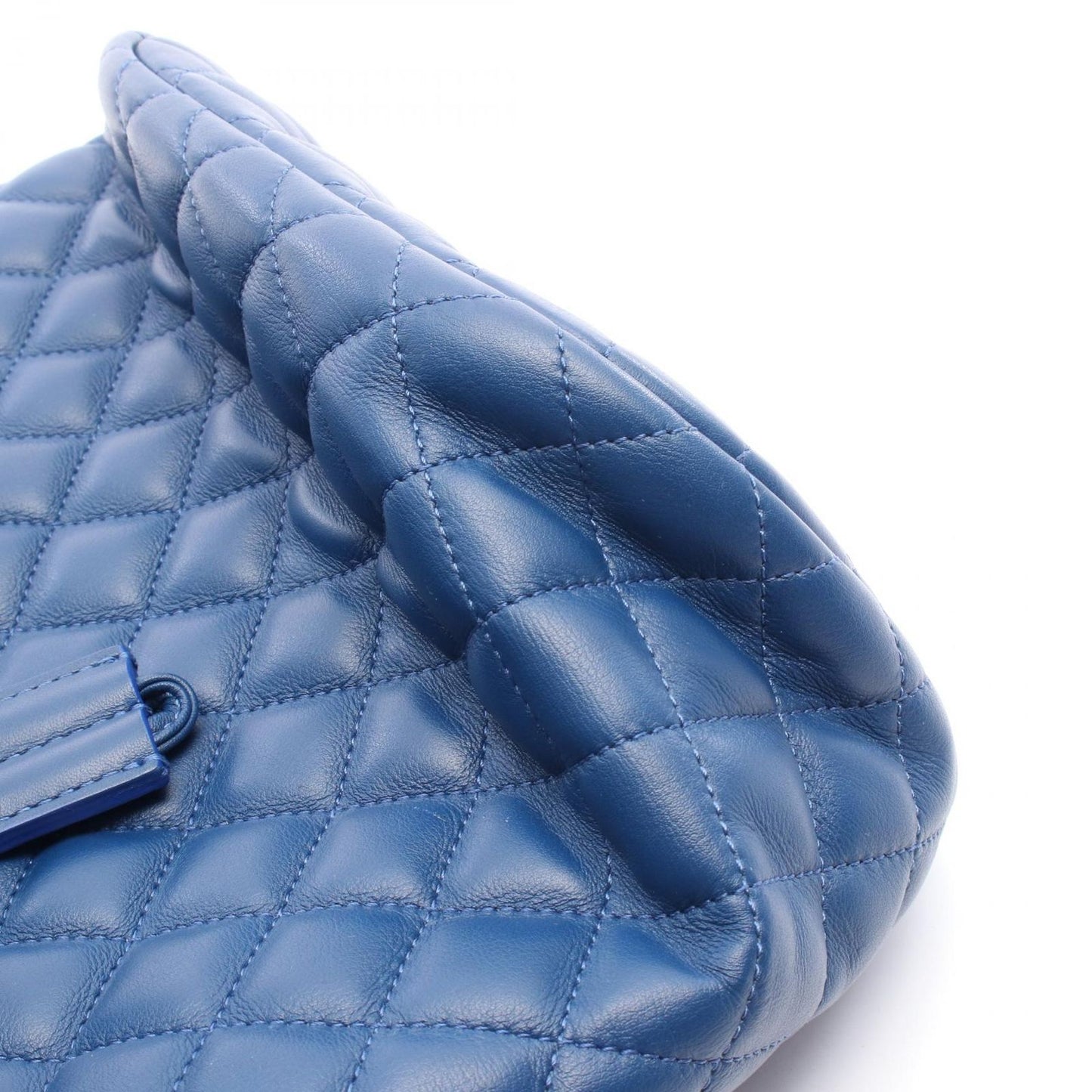 CHANEL Matelassé Backpack in Blue Lambskin - Timeless Elegance