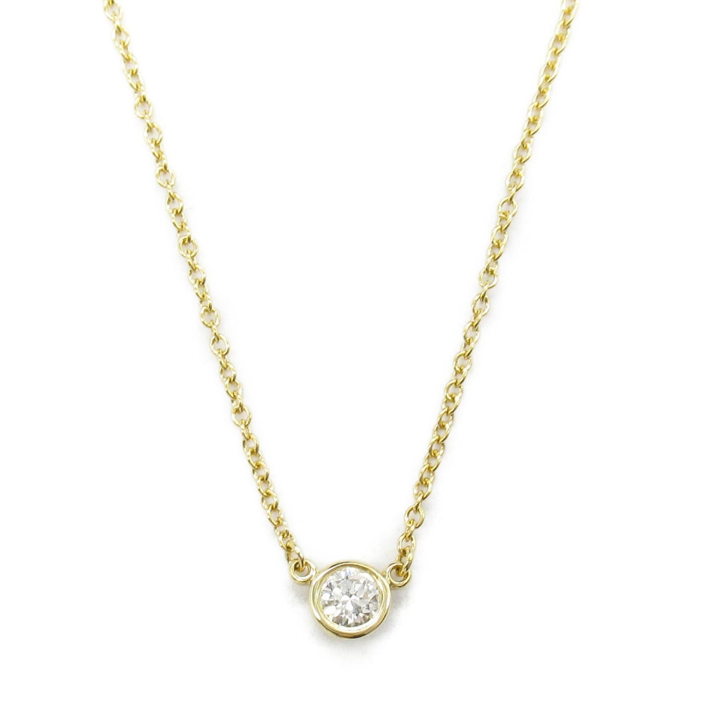 TIFFANY & CO. By the Yard Necklace in 18K Yellow Gold with Diamonds