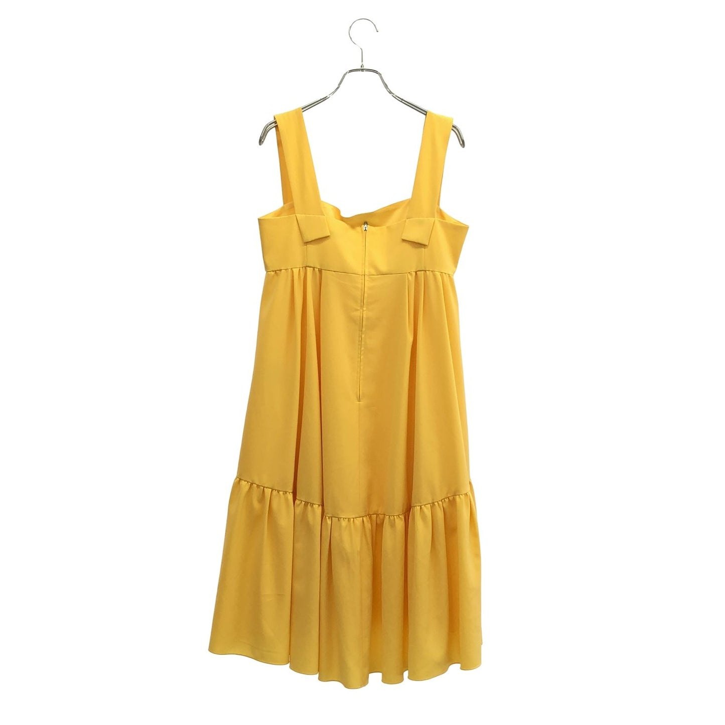 FOXEY NEW YORK Elegant Yellow Strap Dress - Timeless Sophistication