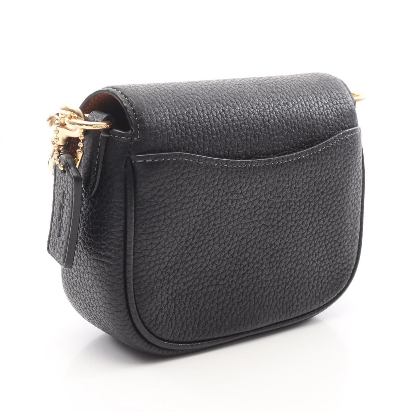 COACH Amelia Small Saddle Bag in Black Leather - Timeless Elegance