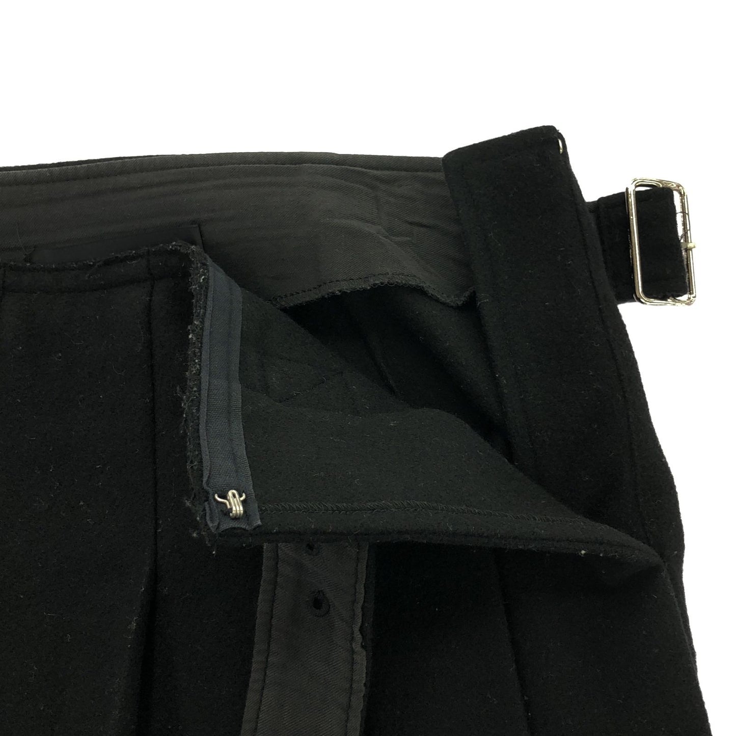 tricot COMME des GARCONS Black Wool Pleated Skirt - Size S