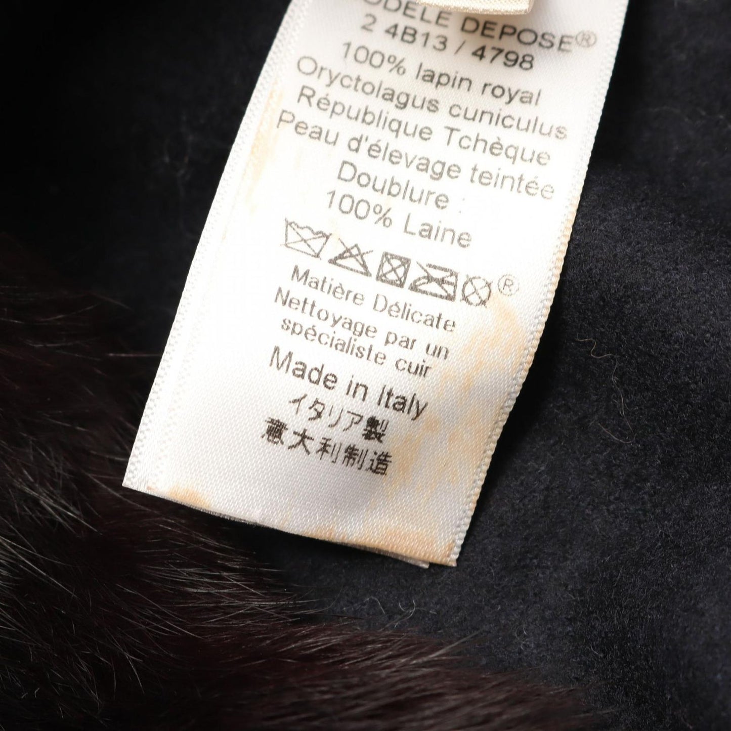 CELINE Dark Brown Rabbit Fur Scarf - Exquisite Luxury Accessory