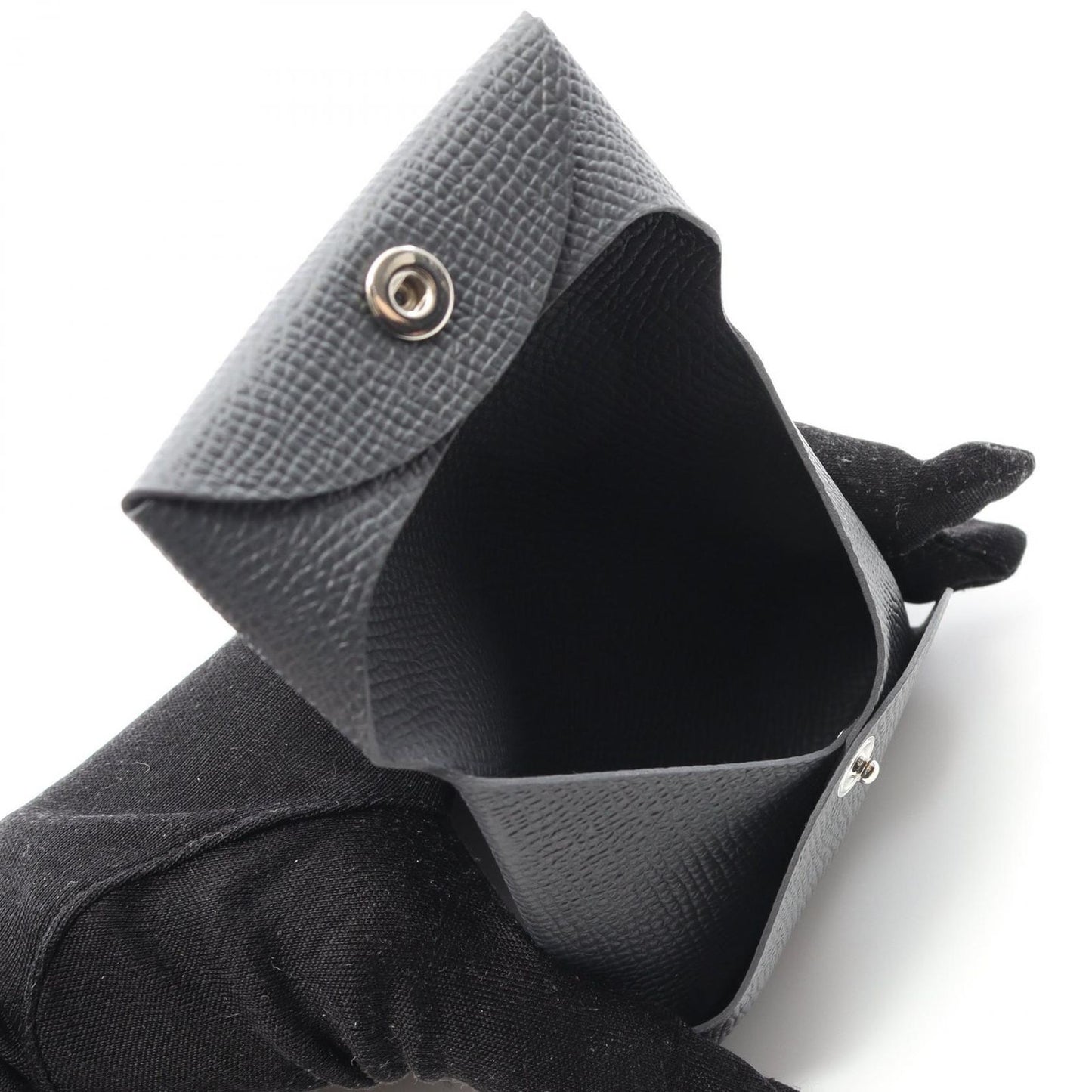 HERMES Bastia Coin Case in Gris Mist - Unused Luxury Accessory