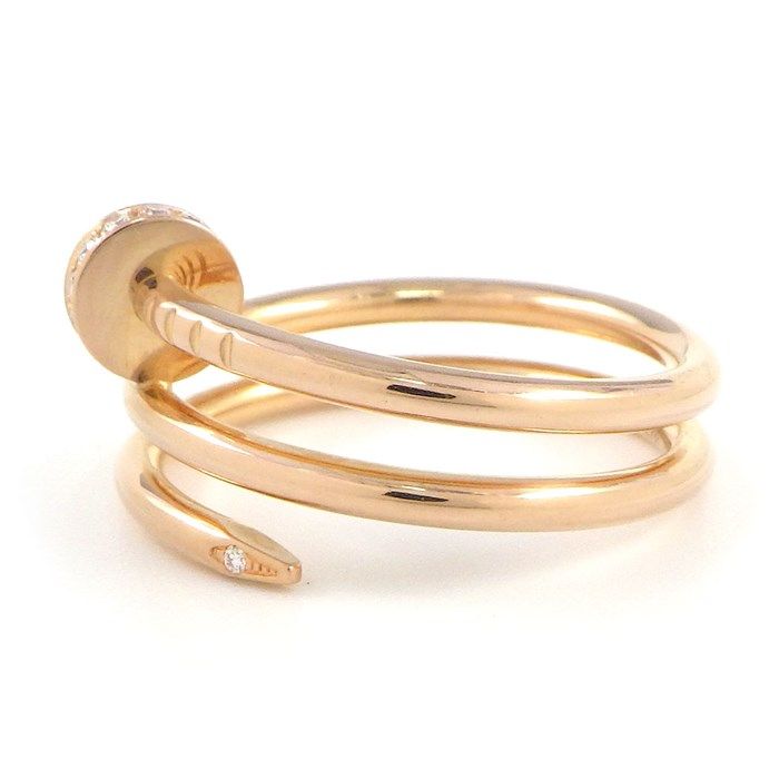 Cartier Juste un Clou Ring with Diamonds in 18K Pink Gold
