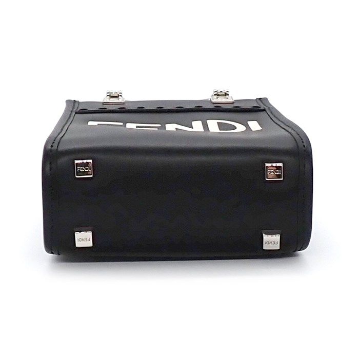 Fendi Sunshine Shopper Small Black Leather Handbag - A-Grade Condition