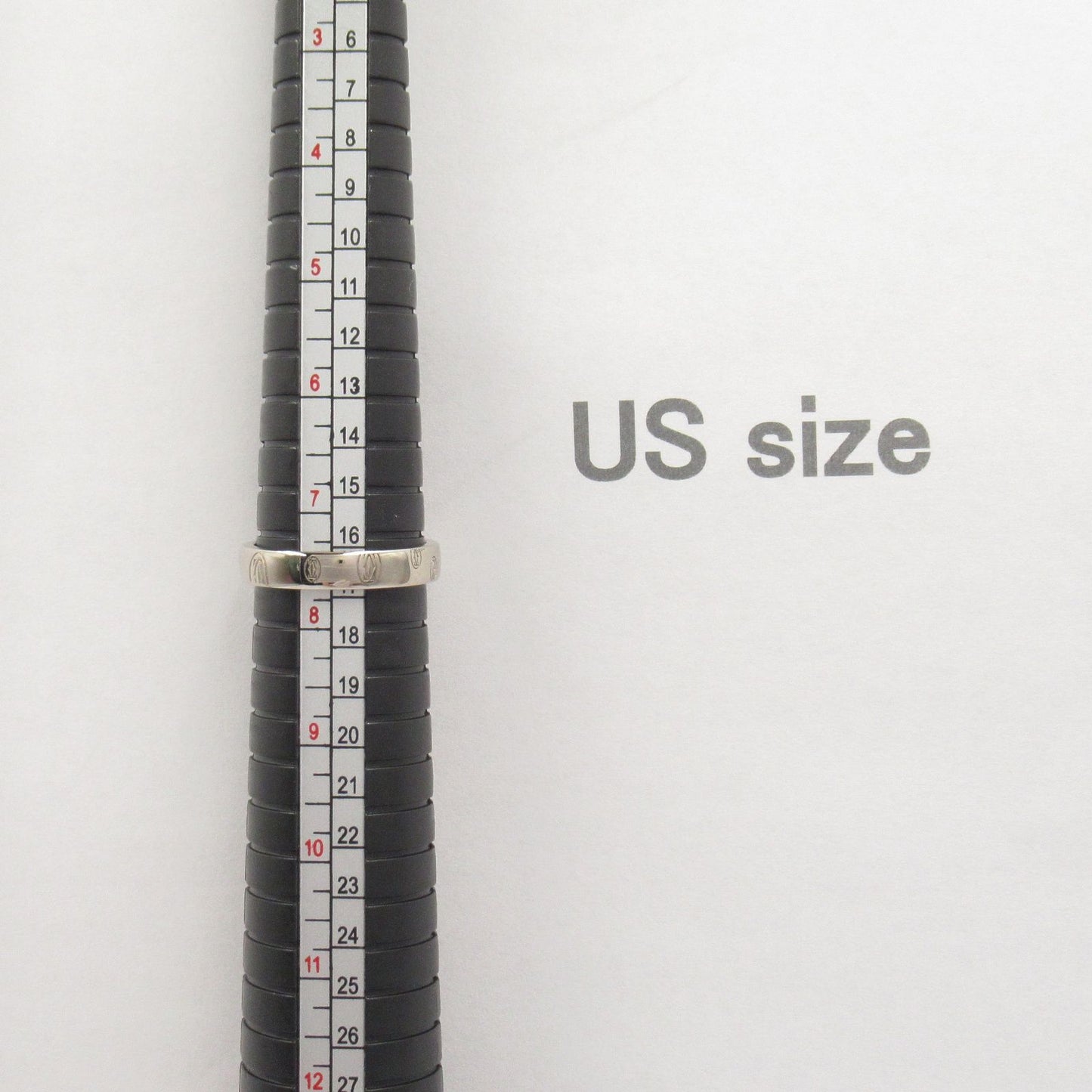 Cartier Happy Birthday Ring in K18 White Gold - Unisex Elegance