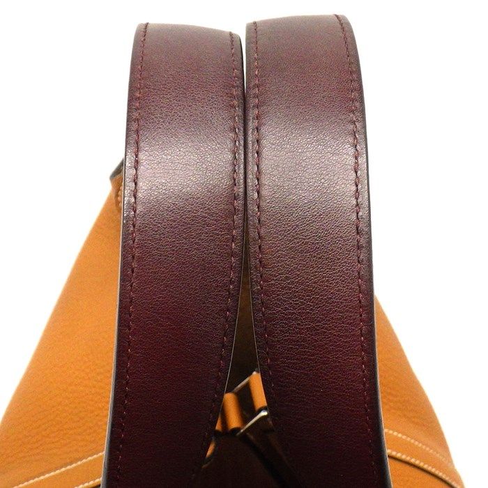 HERMES Picotin Lock MM Éclat Handbag - Toffee & Bordeaux