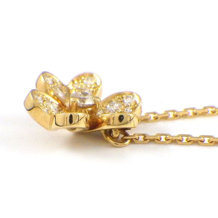 Van Cleef & Arpels Frivole Mini Necklace with Diamonds in K18YG