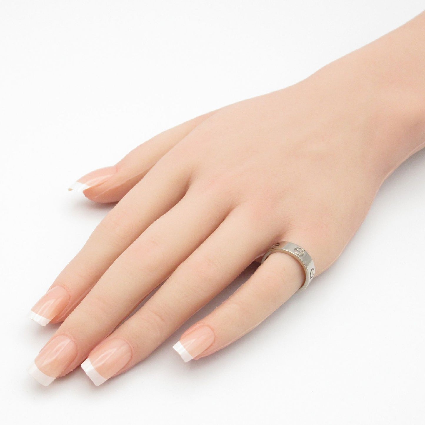 CARTIER Love Ring in K18 White Gold - Timeless Elegance