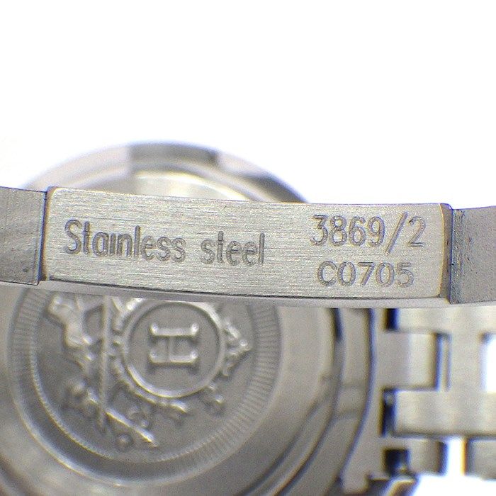HERMES Clipper Nacre CL4.230 Diamond Bezel Quartz Watch