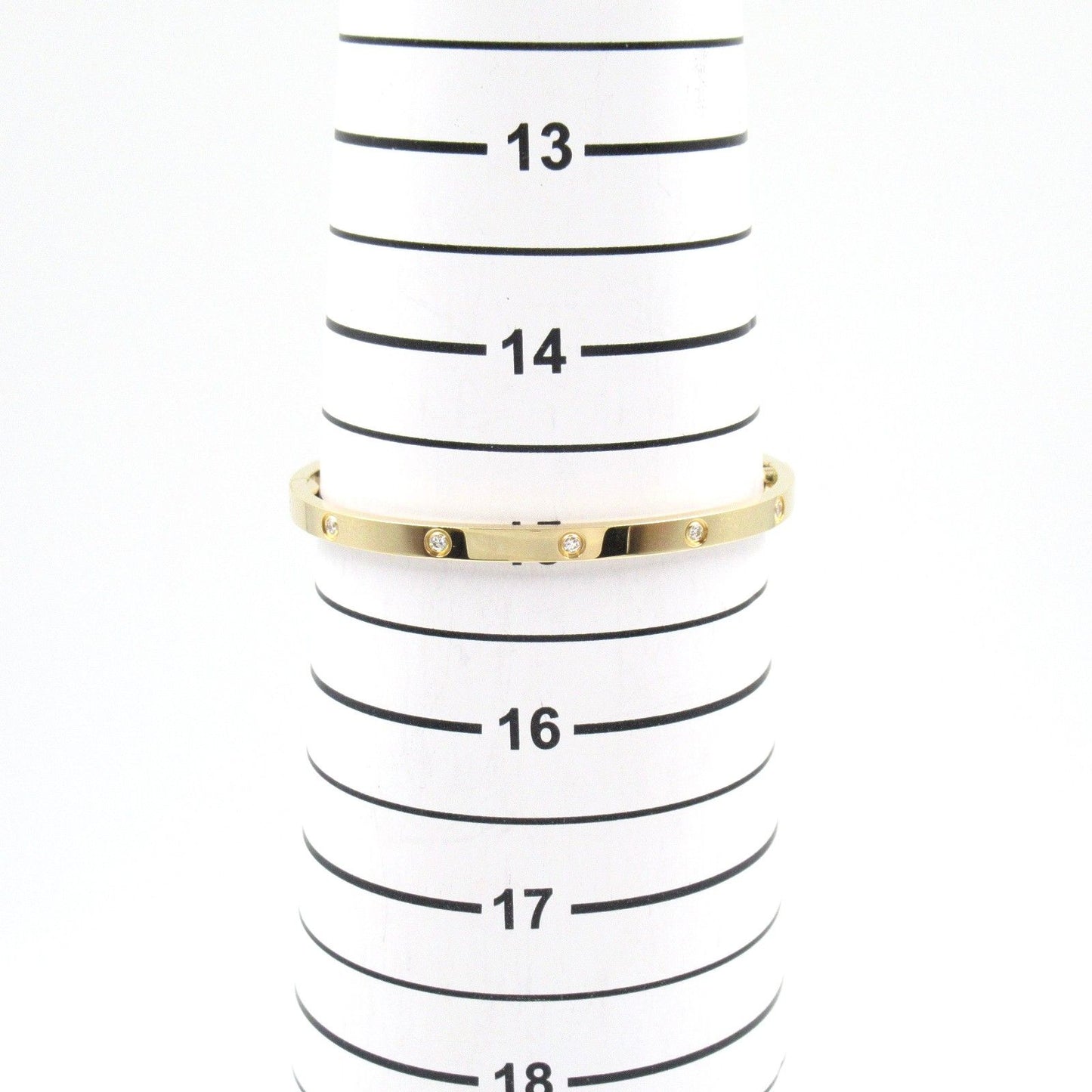 CARTIER Love Bracelet SM 10PD in 18K Yellow Gold with Diamonds