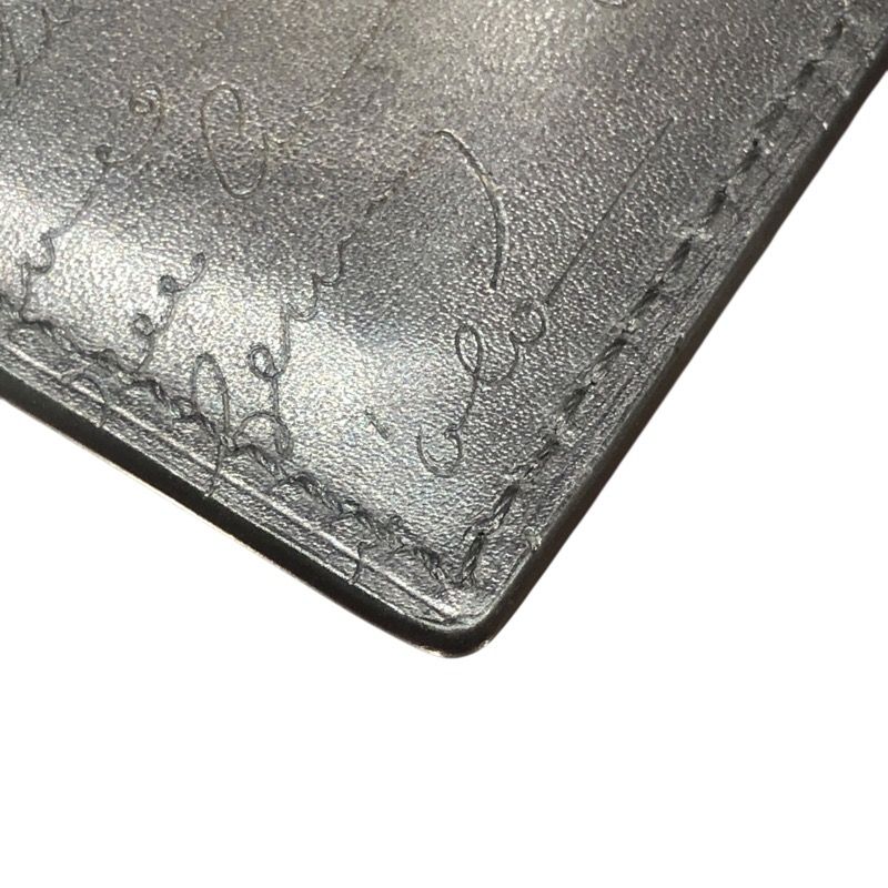 Berluti Calligraphy Card Case in Black Leather - N235725