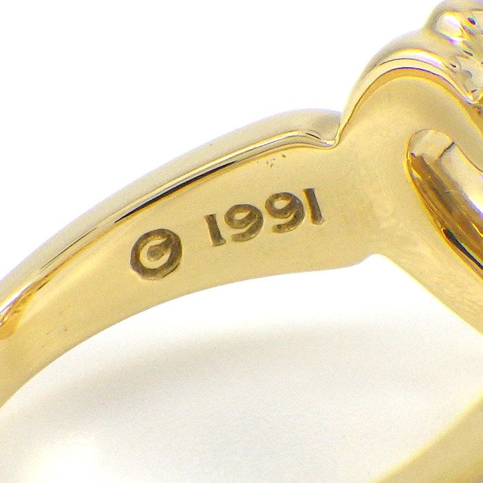 Tiffany & Co. Heart with Bow Ring in 18K Yellow Gold - Size 10
