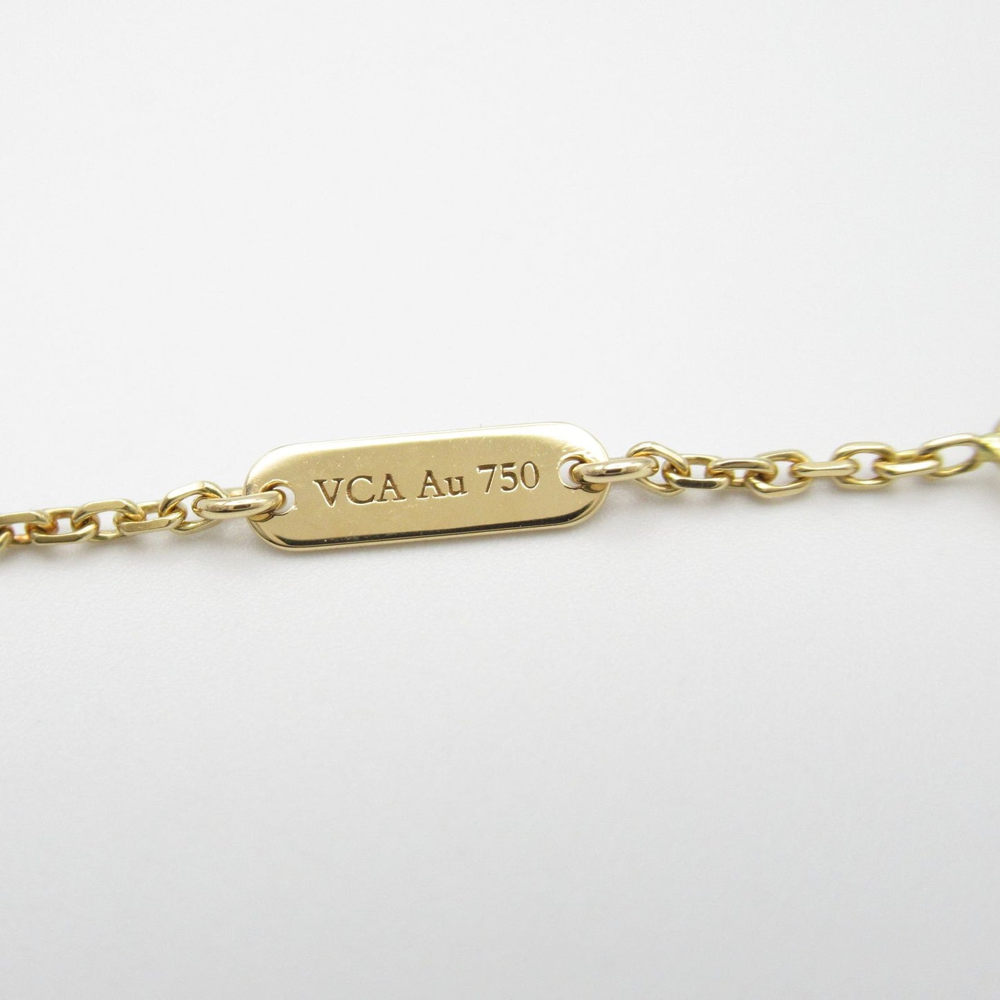 Van Cleef & Arpels Vintage Alhambra Onyx Necklace in 18K Yellow Gold