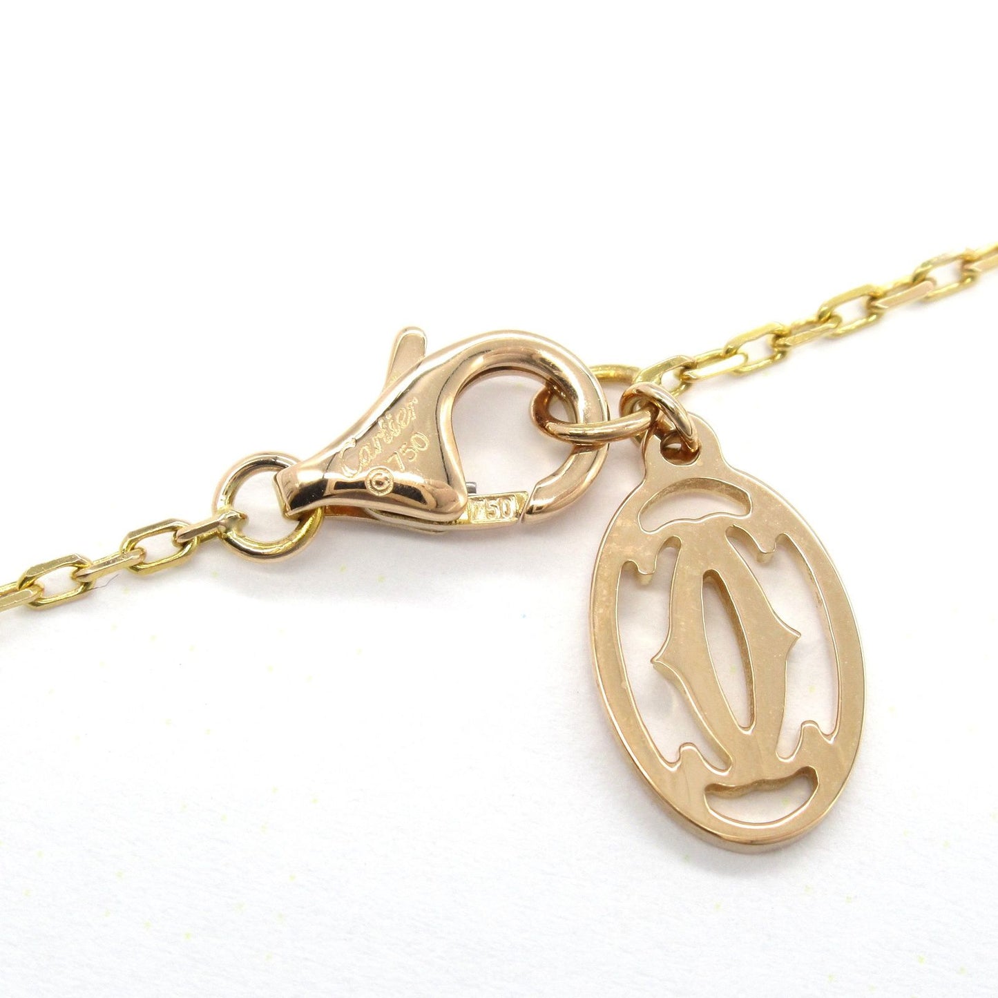 CARTIER Amour Heart Necklace in K18 Pink Gold with Diamonds