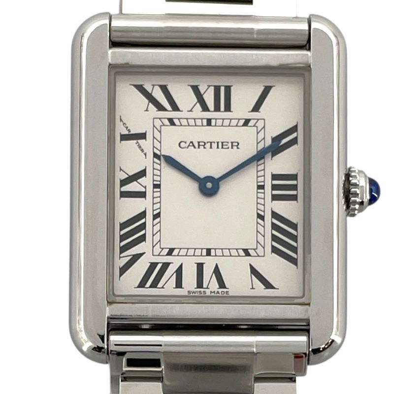 Cartier Tank Solo SM W5200013 Silver Quartz Ladies Watch