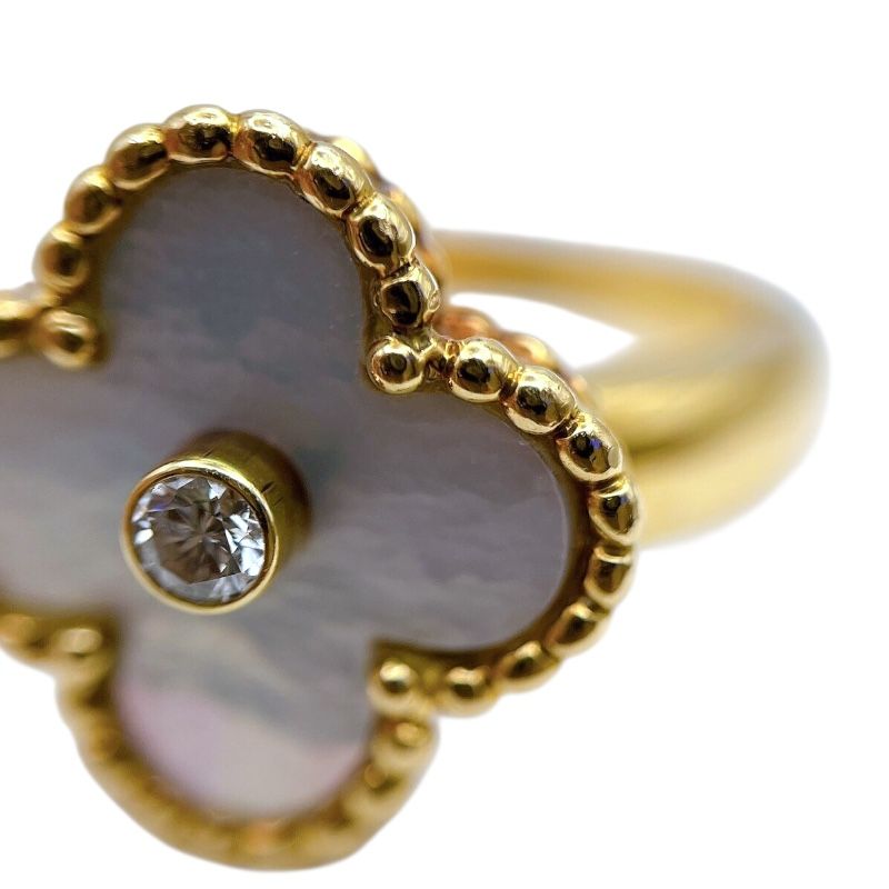 Van Cleef & Arpels Vintage Alhambra Ring in K18 Gold & MOP